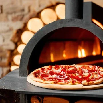 Rustic pizza Stock Photos