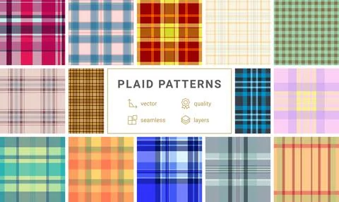 Rustic plaid artwork built for farmhouse aesthetics. Natural tartan flow comp Stock-Illustration