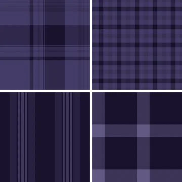 Rustic plaid pattern pack prepared for craft packaging. The set enhances hand Stock Illustration