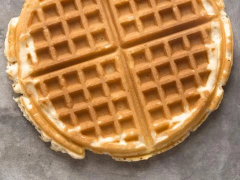 Rustic plain waffle Stock Photos
