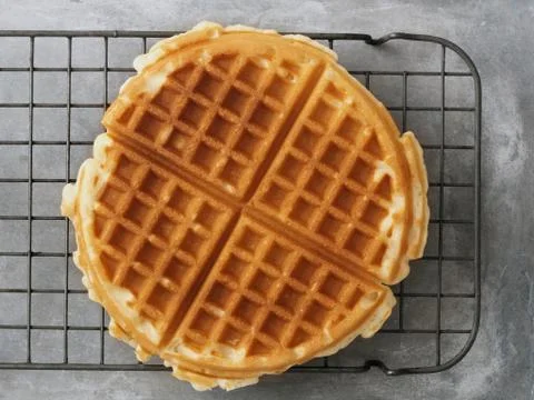 Rustic plain waffle Stock Photos