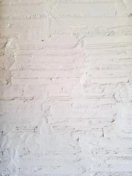 Rustic Plastered Wall Texture with Horizontal Grooves Stock Photos
