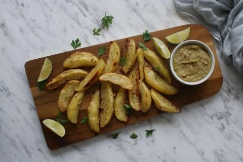 Rustic potatoes Stock Photos