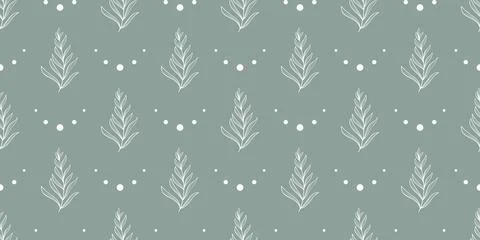 Rustic print with foliage Vector graphics Illustrazione stock