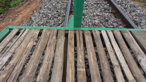 Rustic Rails: A Bamboo Train Adventure in Battambang Video stock 276886234