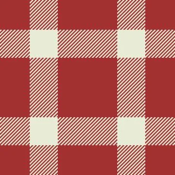 Rustic red and cream plaid pattern.  Perfect for textile designs, website bac Illustrazione stock