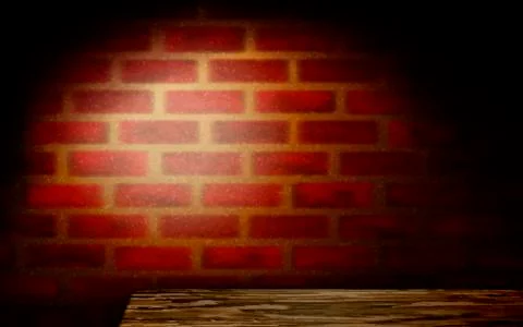Rustic red brick wall background Stock Illustration