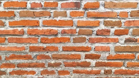 Rustic Red Brick Wall Texture  Authentic Industrial Masonry Background Video stock 331553952