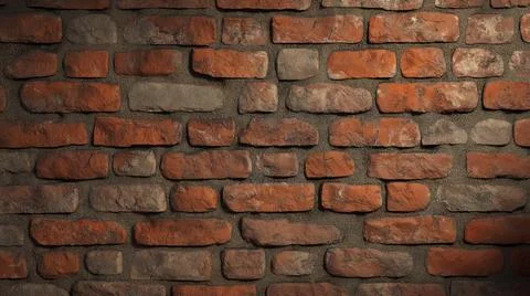 Rustic red brick wall texture Stock Photos