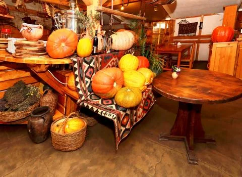 Rustic restaurant Stock Photos