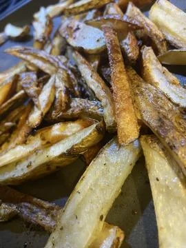 Rustic Roasted Idaho Potatoes Stock Photos