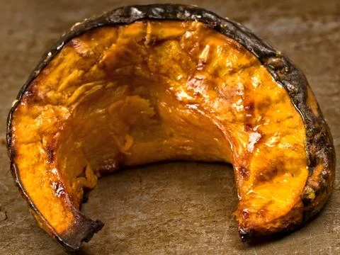 Rustic roasted pumpkins Stock Photos