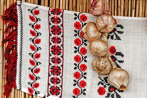 Rustic romanian decoration Stock Photos