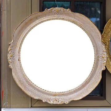 Rustic round frame Stock Photos