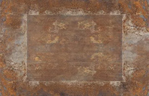 Rustic rusty metal. Black wall texture grunge abstract background. Dark wall red Stock Illustration