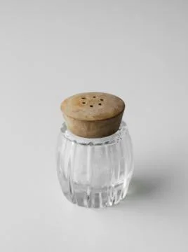 Rustic salt shaker Stock Photos