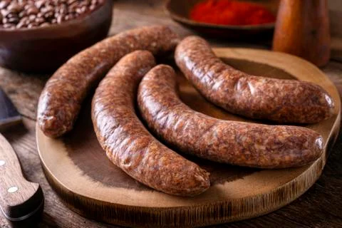 Rustic Sausages Stock Photos
