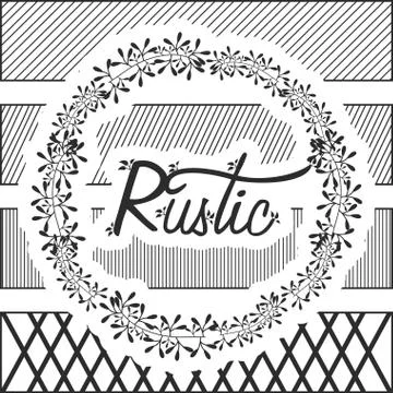 Rustic Shapes Stock Illustration