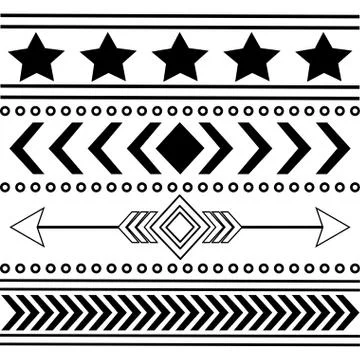 Rustic Shapes Stock Illustration