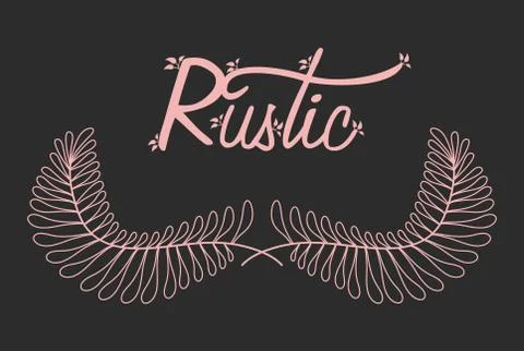 Rustic Shapes Stock Illustration