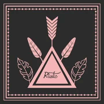 Rustic Shapes Stock Illustration