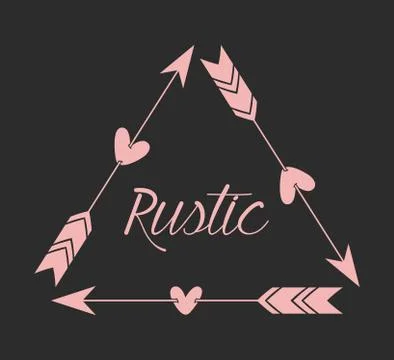 Rustic Shapes Stock Illustration