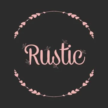 Rustic Shapes Stock Illustration