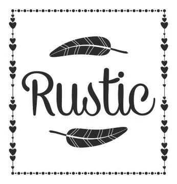 Rustic Shapes Stock Illustration