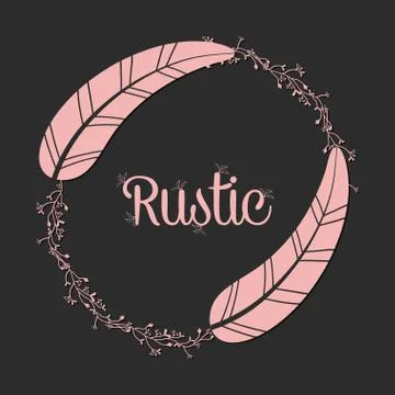 Rustic Shapes illustration Stock Illustration