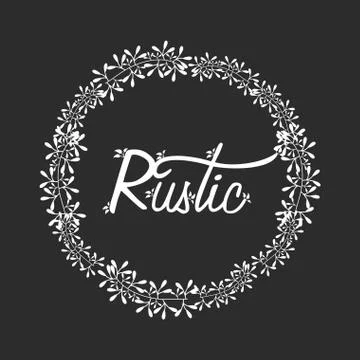 Rustic Shapes illustration Stock Illustration