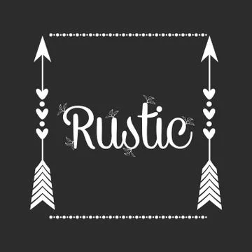 Rustic Shapes illustration Stock Illustration