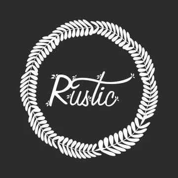 Rustic Shapes illustration Stock Illustration