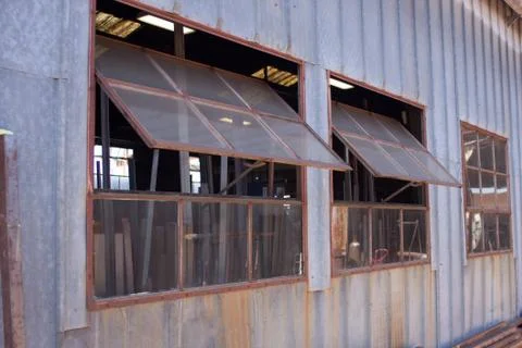 Rustic Shop Windows Stock Photos