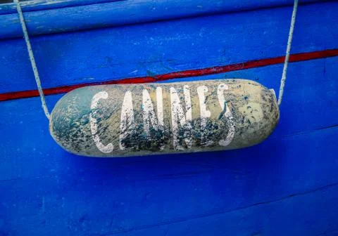 Rustic Sign For Cannes 库存照片