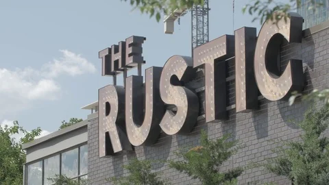 The Rustic Signage in Dallas, Texas Stock Footage 82284955
