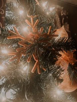 Rustic Snowflake Stock Photos