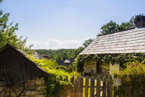Rustic stone house Stock Photos