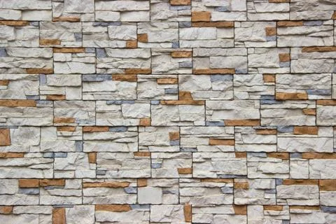 Rustic stone surface in random pattern Stock Photos