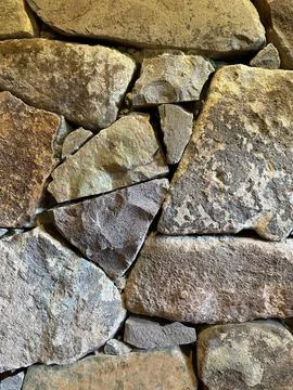 Rustic stone wall arrangement Stock Photos