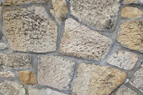 Rustic Stone Wall Texture for Architectural Design and Background Illustratio Stock Photos