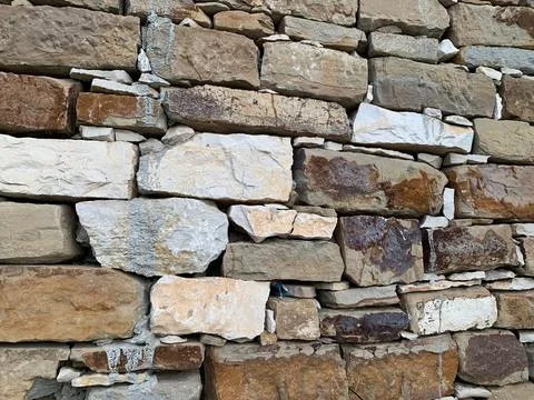 Rustic Stone Wall Texture Fotos de archivo