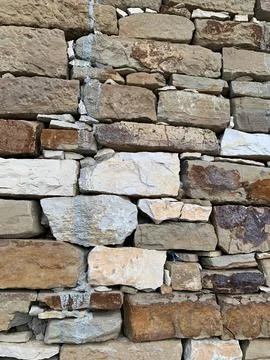 Rustic Stone Wall Texture Fotos de archivo