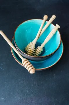 Rustic table setting Stock Photos