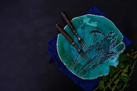 Rustic table setting Stock Photos