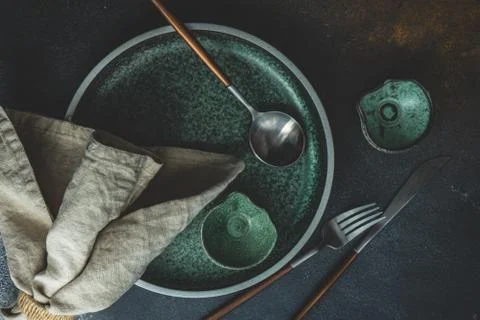 Rustic table setting Stock Photos