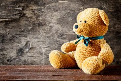 Rustic Teddy Bear Stock Photos