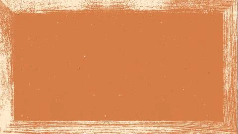 Rustic terracotta background with distressed textured border for design Stock Illustration