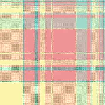 Rustic texture seamless textile, ornament tartan pattern background. Pink v.. Stock Illustration