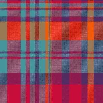 Rustic texture vector fabric, pretty seamless check textile. Graph tartan p.. Stock Illustration