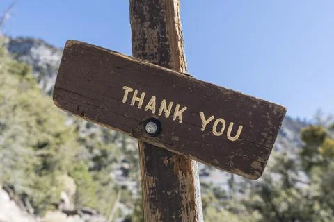 Rustic Thank You Sign Stock Photos